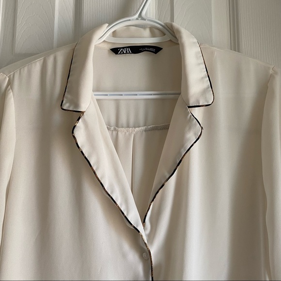 ZARA - Chiffon Button-up Blouse - Picture 2 of 8